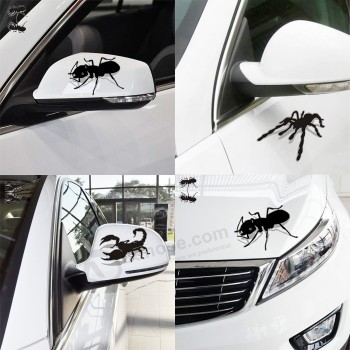 定制蝎子蜘蛛蚂蚁仿3d三-维影汽车后视镜贴纸车贴拉花防刮板