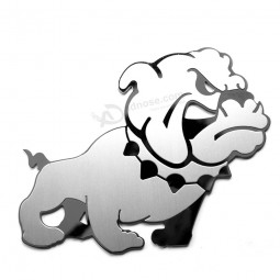 Car 3D Sticker Auto Emblem Badge Dog Logo Stainless Steel Car