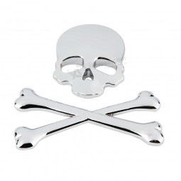3D 3M Skull Metal Skeleton Crossbones Car Motorcycle Sticker