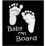 Refective Car Sticker Cute Baby on Board Auto Safety Warning