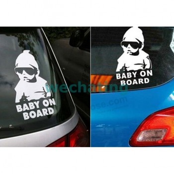 8.27X5.51Inch auto sticker coole baby aan boord van styling motorc