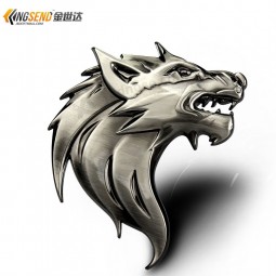 Custom Auto body stickers car stickers logo personality wolf beast metal paste paste in the tail wolf scratch mark
