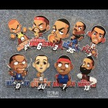 Wholesale Excellent quality nba shoes decorated cards stickers cartoon portrait car decoration stickers creative personality funny decals