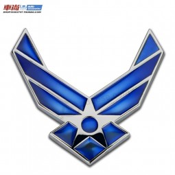 Custom Car sticker logo air personality metal modified body paste tail stickers decorative board sidehead funny leaves