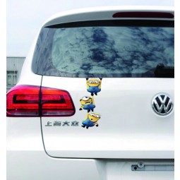 Custom Car attached to the trunk, cartoon funny, adorable, small yellow personality, cute stickers, scratches, stickers, reflective stickers