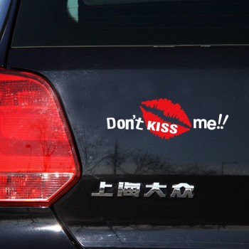 "DON`T KISS ME" OEM custom 3d car sticker