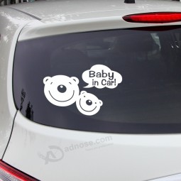 baby on board reflective car stickers warning