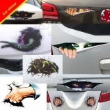Car 3D hood decoration creative retrofitting sticker bumper car sticker to block personalized car applique