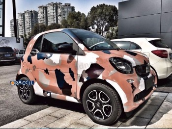 High Quality 1.52x30m Folie Camouflage Car Wrapping Foil Vinyl Sticker Printing with your logo