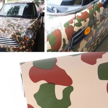 Wholesale custom 1.52m x 0.5m Cool Army Camo Car Auto Body Decals Sticker, Self-Adhesive Side, Truck Vinyl Graphics