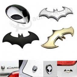 Whoolesale custom 3D Chrome sticker batman emblem auto badges emblem logo decal car sticker