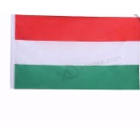 New coming colorful wide stripe cheap customized flag Hungarian flying national flag with high quality and any size