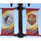 lamp post advertising fabric banners custom