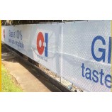 Wholesale custom Outdoor pvc mesh banner,mesh fence banner printing with your logo