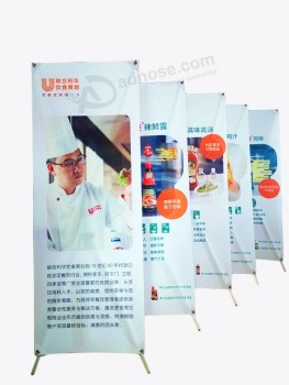 Wholesale cuatom folding portable custom display banner with x stand with your logo