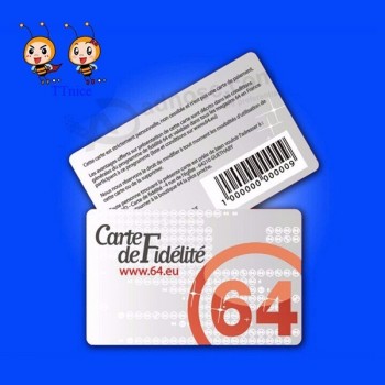 горячая продажа карта с двумя размерами кода и карта штрих-кода и карточка pvc qr