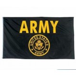 군대 금색과 검은 색 플래그 미국 군사 배너 우리 pennant 새로운 정의