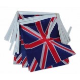 Custom Polyester Great Britain Rectangle Bunting, UK Bunting with your logo