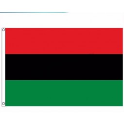 3*5Ft Polyester Red Black Green Pan African Flag Wholesale