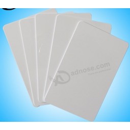 흰색 플라스틱 pvc 빈 카드 칩 13.56엠hz 125khz 에스엘e4428 에스엘e4442