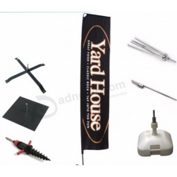 Wholesale Custom Logo Feather Flag Use Different Bases
