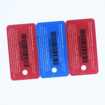 Wholesale custom PVC barcode plastic key fobs card