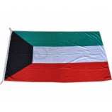 Wholesale custom high quality 3*5FT Polyester Country Flags Kuwait Flag