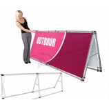 Portable Aluminum Double Side a Frame Banner Stand with your logo