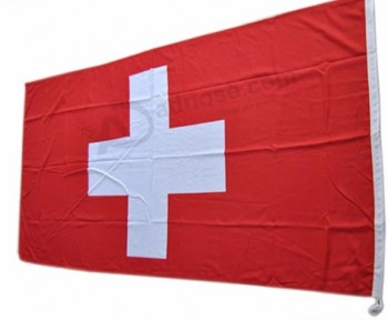 160Gsm Spun Polyester High Quality Switzerland Flag Wholesale