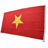 Haute qualité 160gsm filé polyester national vietnam drapeau personnalisé