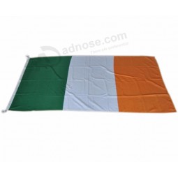 Custom High Quality 160GSM 100% Polyester Ireland Flag with your logo