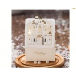 Wholesale luxury romantic unique luxury laser cut wedding invitation card from China printing company logo