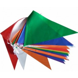 PE Material Pure Color Triangle Bunting Flag Wholesale