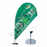 Wholesale Mini Feather/Teardrop Shape Table Flag with your logo