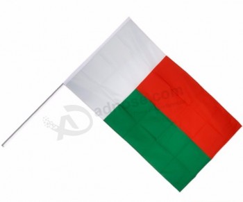 Plastic./Houten/Stalen vlaggenmast op hand vlaggen groothandel zwaaien