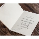 новый дизайн белой бумаги китайский лазерный разрез свадьбы пригласительный билет
