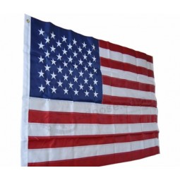 Gestickte Sterne 210d Oxford Polyester Vereinigte Staaten Streifen amerikanische Flagge Großhandel