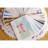 ファッションプリント結婚式招待状カード印刷、ボードグリーティングカード印刷