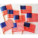 Impresión ditital EE.UU. palillo de papel banderas al por mayor