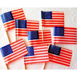 Ditital Printing USA Paper Toothpick Flags Wholesale
