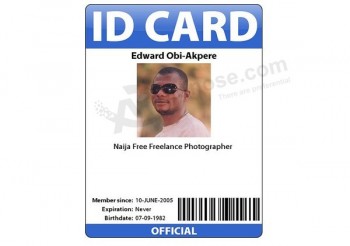도매 주문 플라스틱 직원 ID 카드( Bv 평가 된 제조업체)