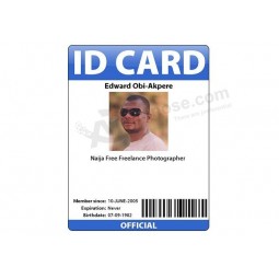 Wholesale custom Plastic employee id card( BV Assessed Manufacturer) with your logo