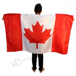 экологическая печать красный клен канадский большой пользовательский флаг руки тела оптом