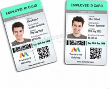 도매 맞춤 샘플 직원 ID 카드/학생 신분증 카드