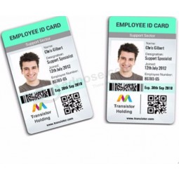 Wholesale custom sample employee id card/student id cards with high quality