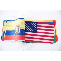 colorful printing stripes custom pattern country mini flags wholesale