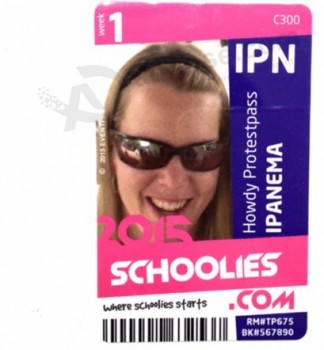 도매 학생 직원 플라스틱 ID 사진 카드