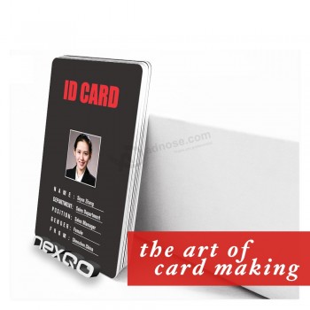 인쇄 할 수있는 nfc 플라스틱 직원 사진 ID 카드 특별한 디자인