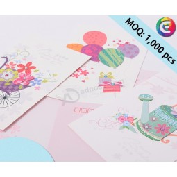 공장 가격 사용자 지정 손으로 만든 엽서 메시지 카드 축하 카드 디자인