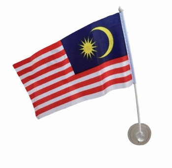 便宜的马来西亚国旗国家国旗与吸盘批发